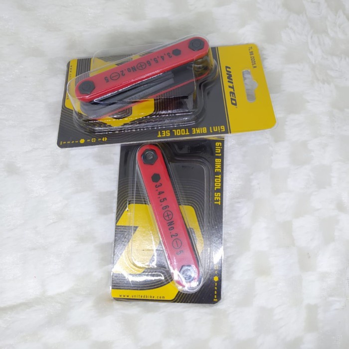 Kunci L United 6 IN 1 Red 6IN1 toolkit Tool kit