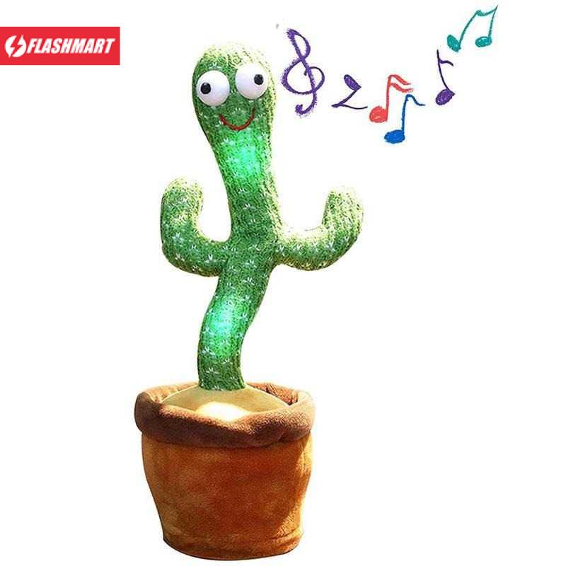 Flashmart Mainan Anak Dancing Cactus Plush Children Toy - N436