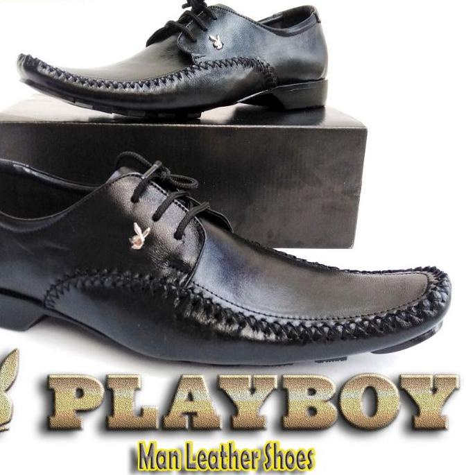 Discount⭐-100% ORIGINAL PLAYBOY SEPATU PANTOFEL KULIT KERJA PRIA MURAH FORMAL KANTOR DINAS