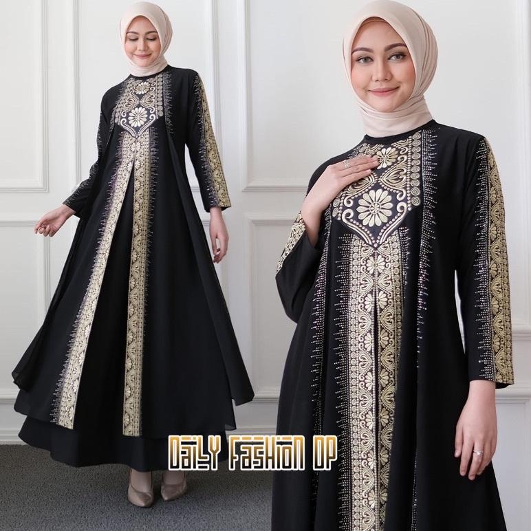 REKOMENDASI Gamis Turkey 1062 Hawa Dress Busana Muslimah By Original Mega Store Farzolla 2