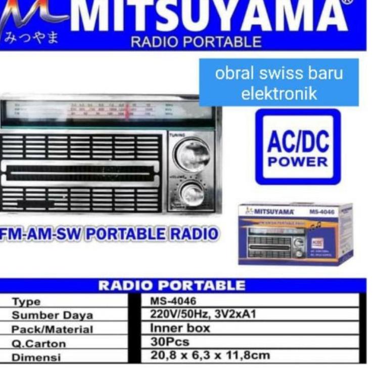 ✼ RADIO PORTABLE - RADIO MITSYUYAMA JADUL-RADIO MODEL JADUL ❊