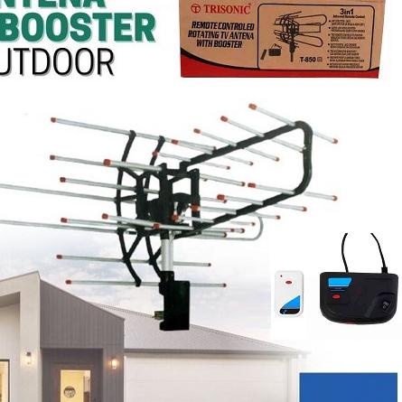 ☪ Antena Digital TV Rotasi Remote Dengan Booster & Kabel HM-850/95 Antena remote Digital ۩