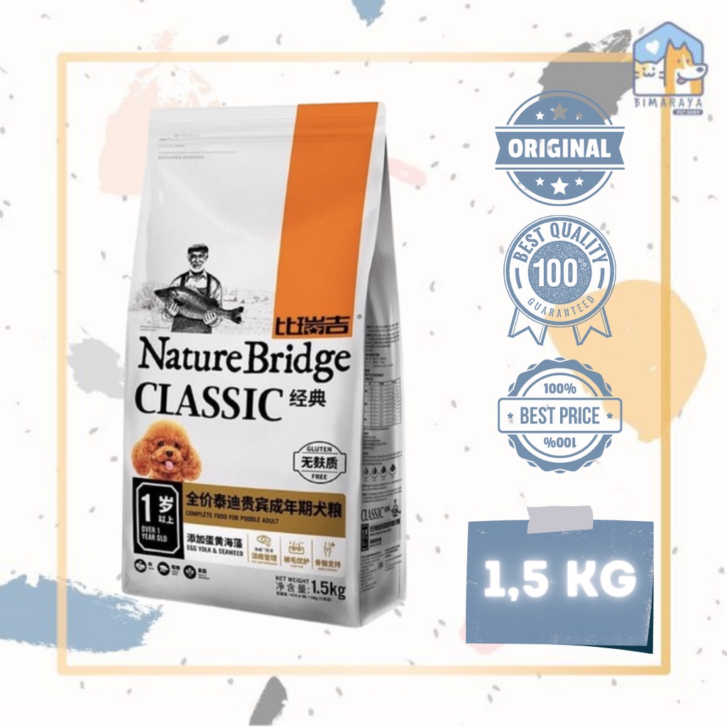 NATURE BRIDGE CLASSIC POODLE ADULT DOG FOOD 1,5 KG FRESHPACK