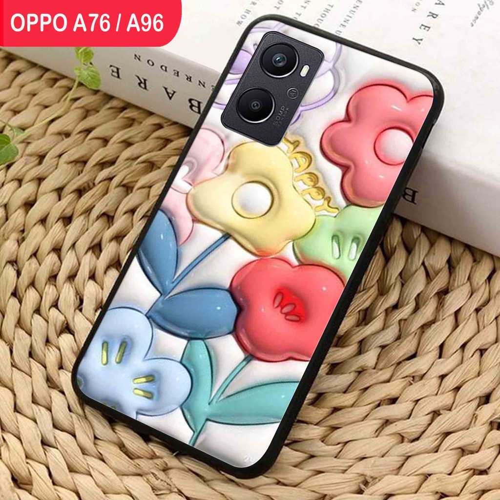 Case Glass Kaca Oppo A76/A96  - Case Oppo A76/A96 - Casing Oppo A76/A96 - N152