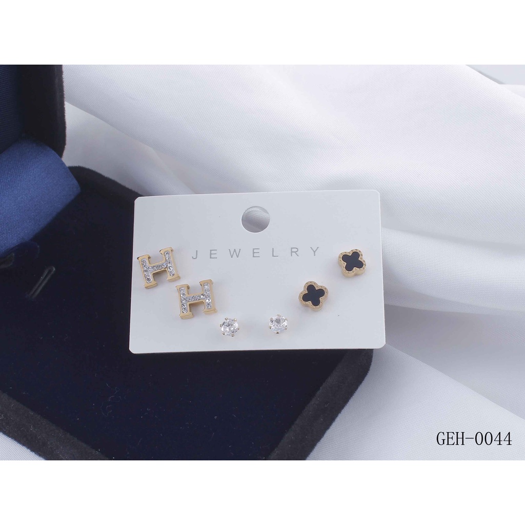 Anting Titnium Permata Cantik Perhiasan Fashion 8067/0044