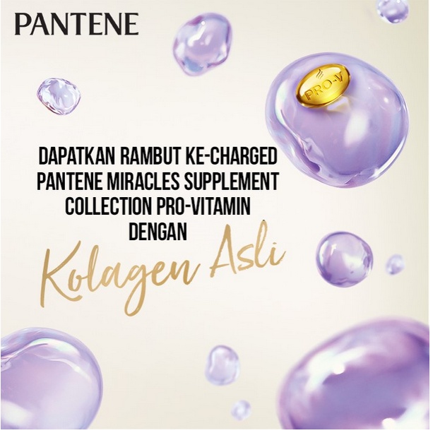 PANTENE PRO-V MIRACLES COLLAGEN REPAIR | BIOTIN STRENGTH | KERATIN STRAIGHT Supplement Conditioner  | ❤ jselectiv ❤ PANTENE 3 MINUTE MIRACLE CONDITIONER ORI✔️BPOM✔️COD✔️