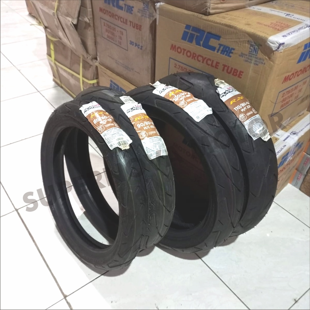 BAN LUAR CORSA 80/80, 90/80, 100/80, 110/80 RING 14 RING 17 BAN LUAR MOTOR CORSA PLATINUM R26 TUBELE