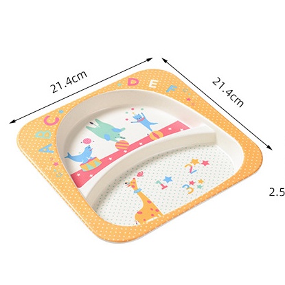 5pcs Set Alat Makan Anak Dengan Variasi Desain Karakter Lucu Peralatan Makan Anak Set