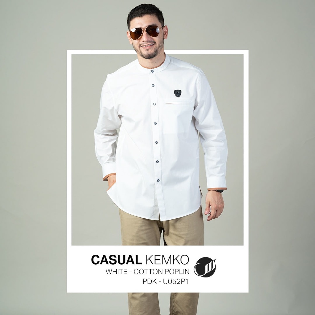 KOKO DEWASA LENGAN PANJANG CASUAL SAMASE KEMKO PDK U052P WHITE/PUTIH