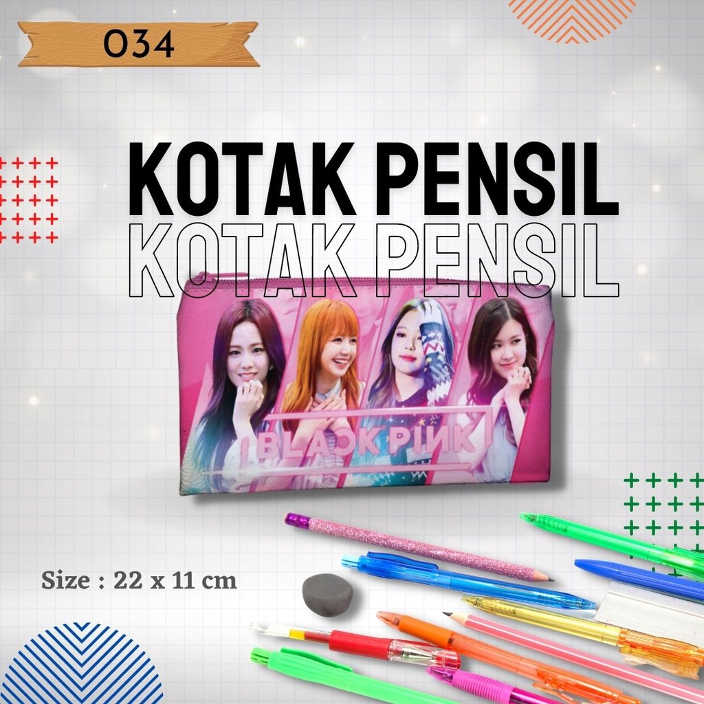 

Tempat Pencil, Pena untuk anak TK,SD,SMP,SMA,dan Mahasiswa Gambar Black Pink 034