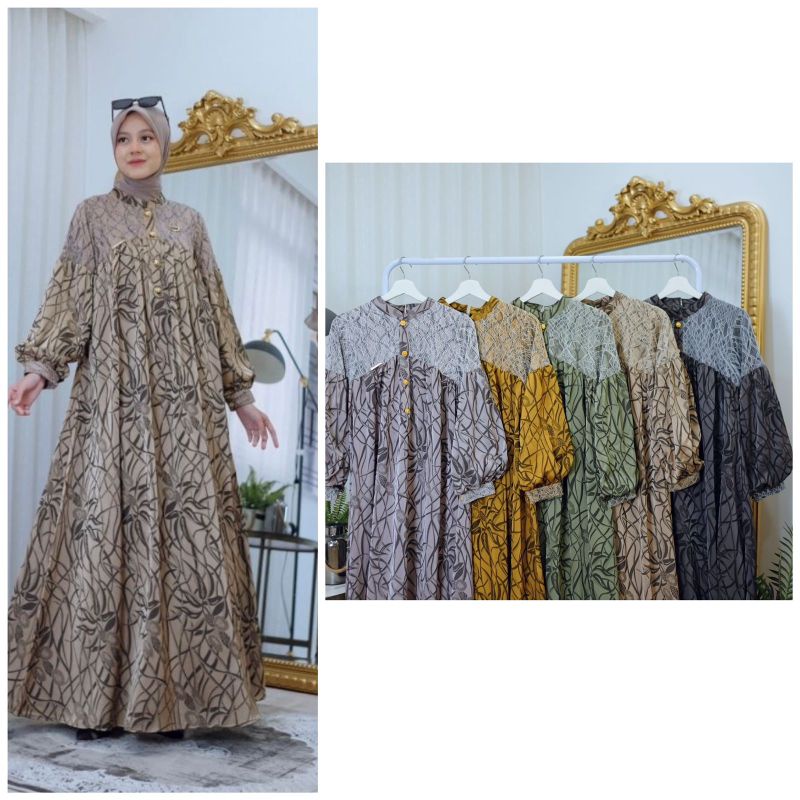 MARISKA DRESS BY FENTAHOUSE/DRESS FENTAHOUSE/DRESS TERBARU/DRESS PREMIUM/DRESS ORIGINAL/GAMIS FENTAH