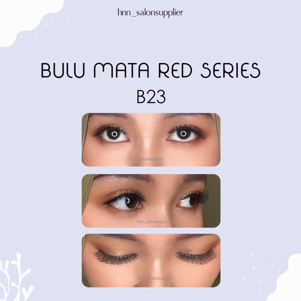 B23 Bulu Mata Palsu Handmade Fake Eyelash Eye Lashes Lash Artifivial Belle Eyelashes