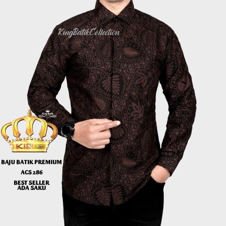 [ART. 724] KEMEJA BATIK PRIA SLIM FIT KING BATIK ACS 150