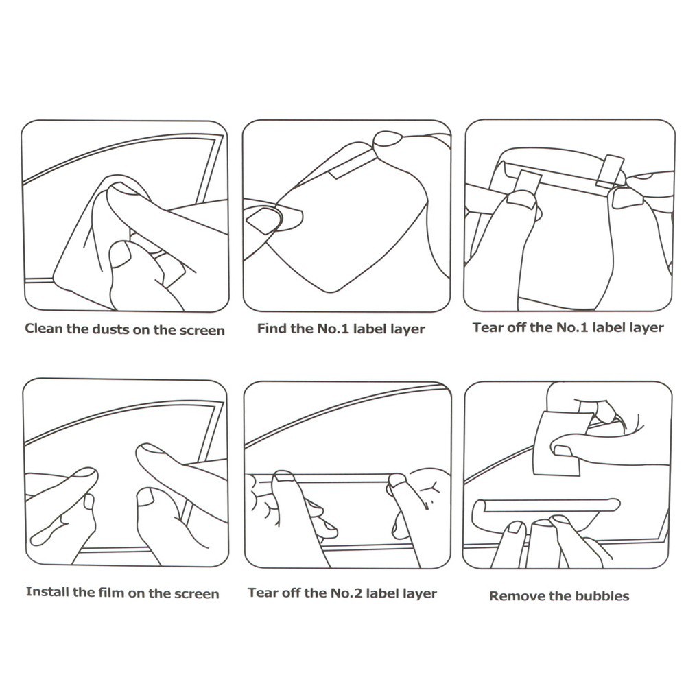 2Pcs Stiker Kaca Spion Mobil/Pelindung Fog Rainproof Film Car Rearview Mirror Anti Air Embun