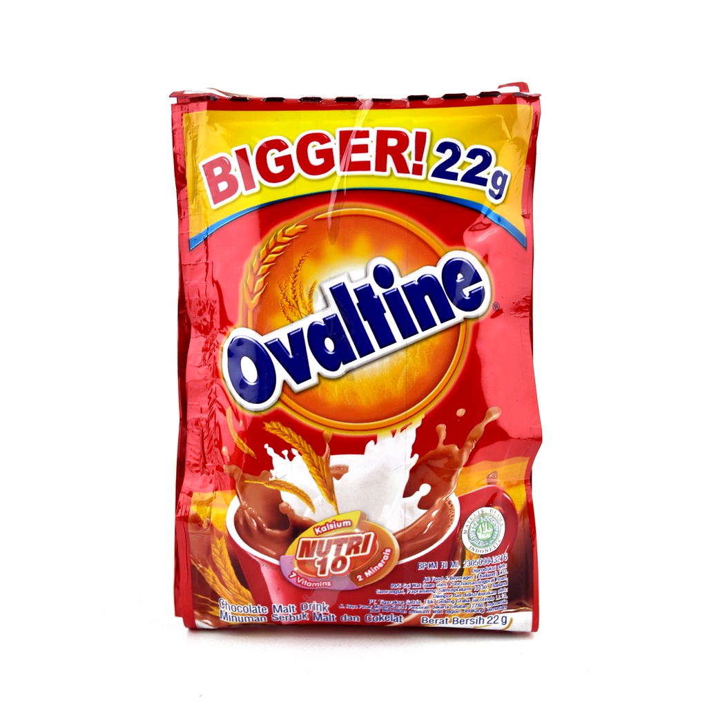 

SUSU BUBUK OVALTINE COKLAT CHOCO NUTRI 10 ISI 5 SACHET@ 22GR