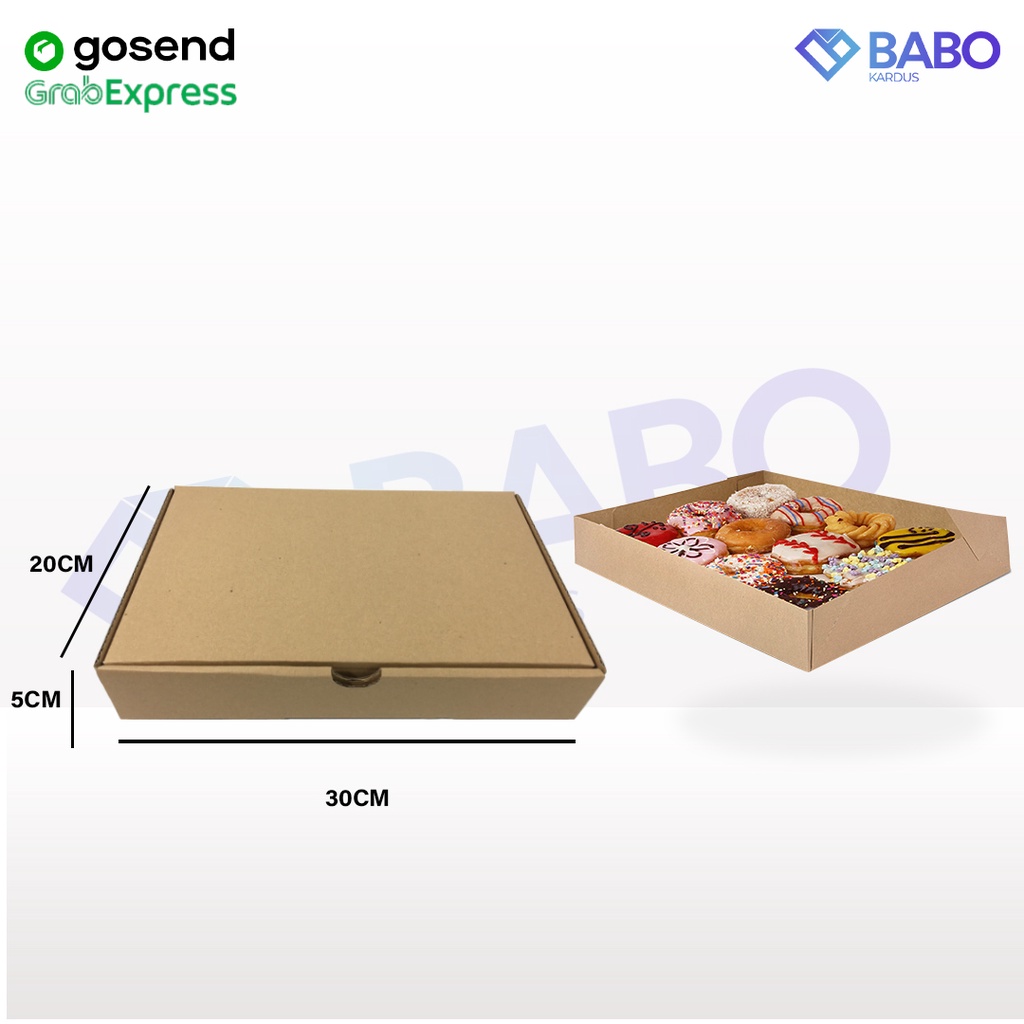 

Kardus 30x20x5 cm DC Kardus Donat Kardus Sarung Box Dus Gift (Kardus Pizza 30 x 20 x 5 cm)