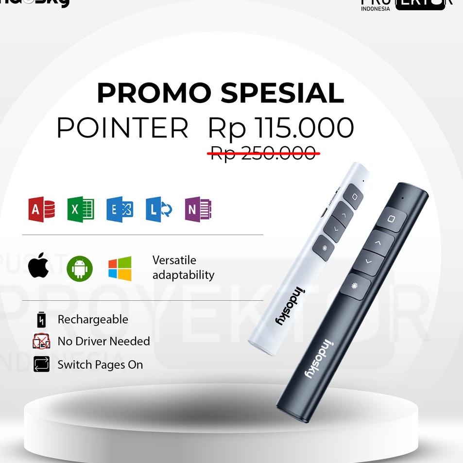 ♩ PROMO SPESIAL Indosky Pointer Original | Pointer Presentasi | Presenter Laser Pointer | Pointer Wi
