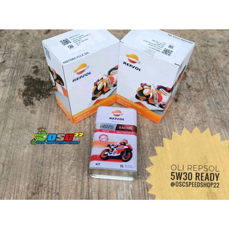Oli Repsol 5w 30 khusus motor balap