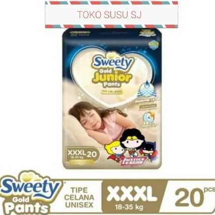 SWEETY GOLD JUNIOR PANTS XXXL 20/ XXXL20/ POPOK CELANA ANAK