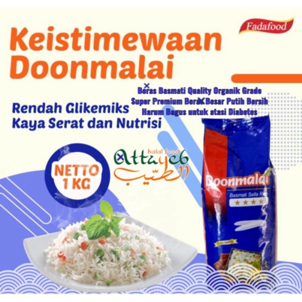 

Unik Beras Basmati Doonmalai 1kg Beras India Besar Putih Bersih Wangi 1000g Berkualitas