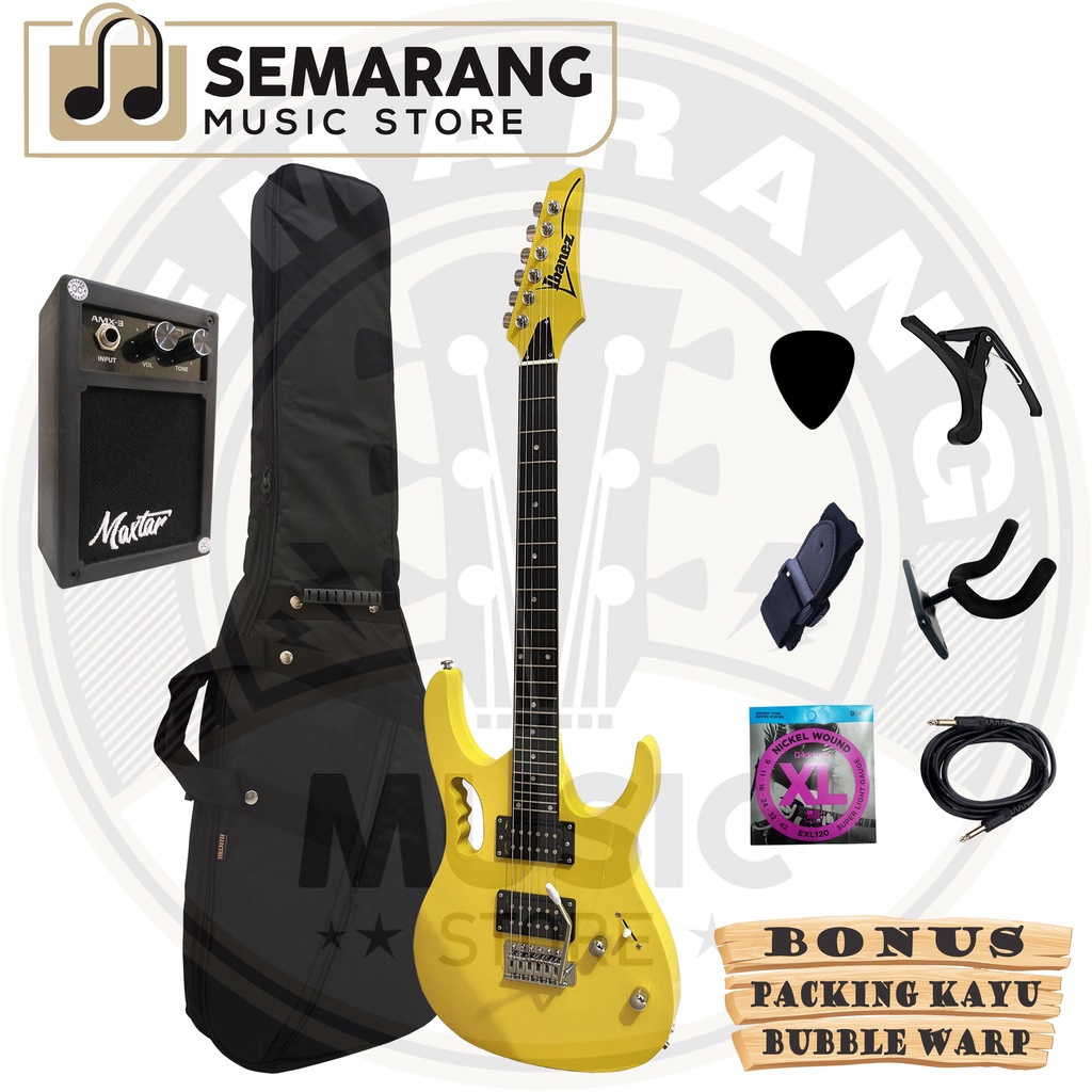 Gitar Elektrik Ibanez Jem Yellow Custom Standart