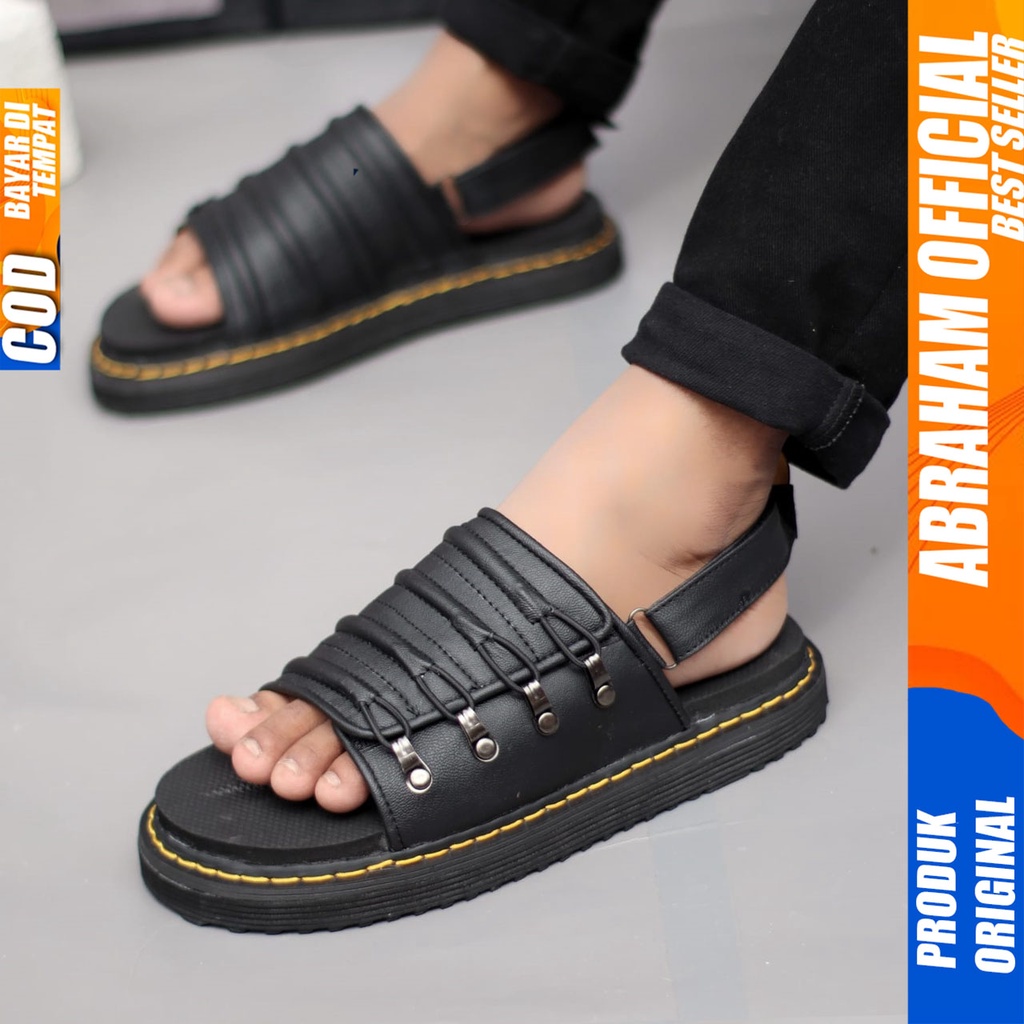 Sandal Slide Pria Docmart Sendal Selop Pria Distro Original Abraham Patrick