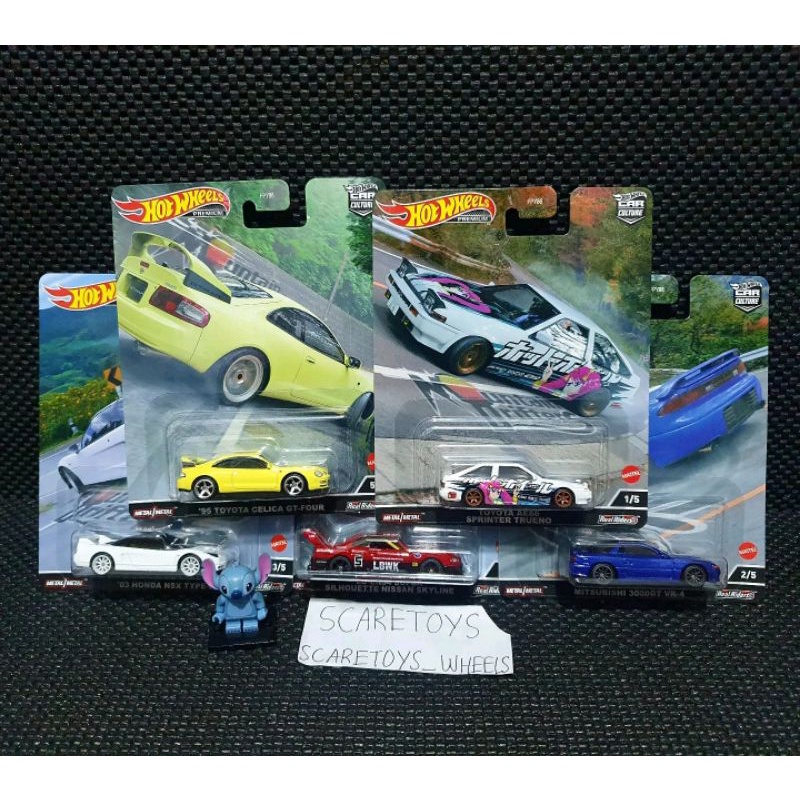 Hot Wheels mountain drifters set of 5 premium nissan skyline lbwk