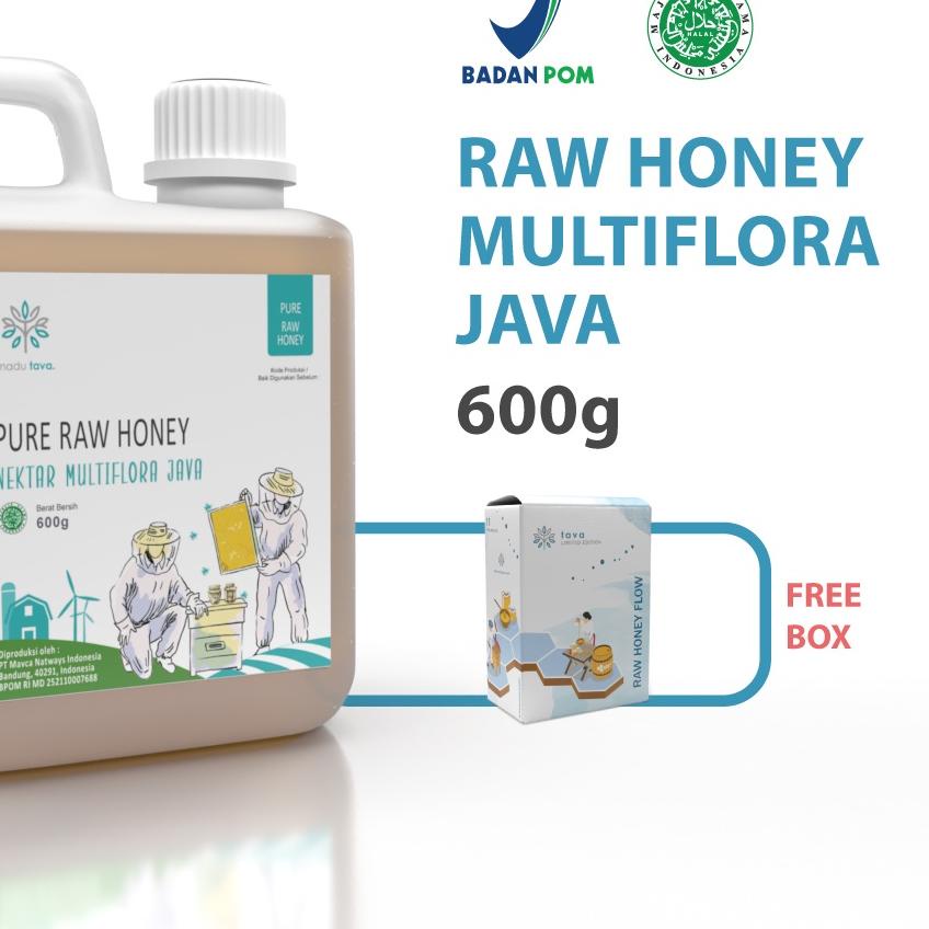 

♩ Asli Murni 600gr Tava Grade A Nektar Multiflora Java 100% Alami Pure Natural Raw Honey ۩