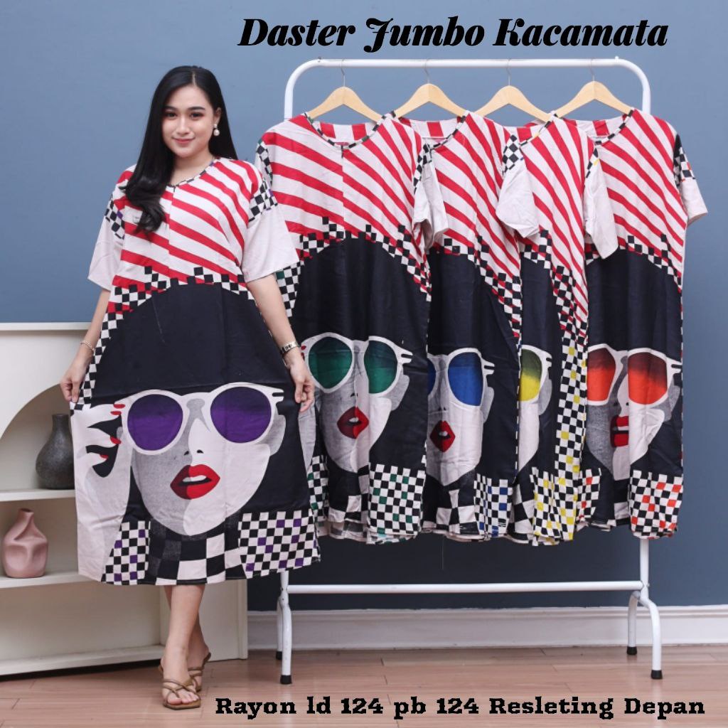 Daster Jumbo LD 125 Busui Resleting Depan Fashion Cantik Karakter Lucu Santung Adem Nyaman Buat Harian bawah lutut lengan pendek - home dress sofia dres daily viral terbaru 2023 model kekinian