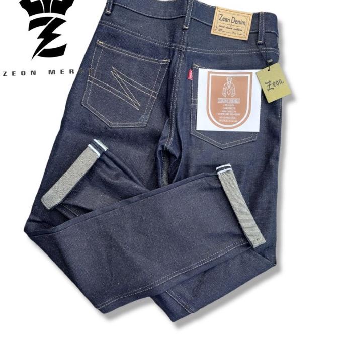 ✱ Celana Denim selvdege accent 14oz original ♞