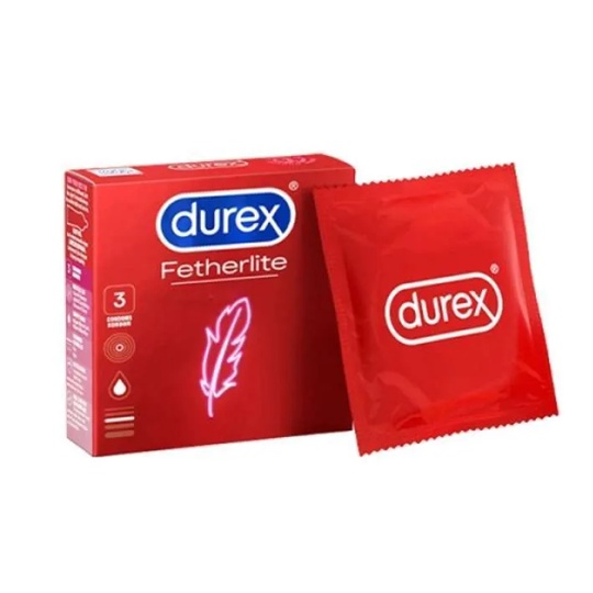 KONDOM DUREX FETHERLITE ISI  3 PCS  &amp;12 PCS (PRIVASI AMAN)