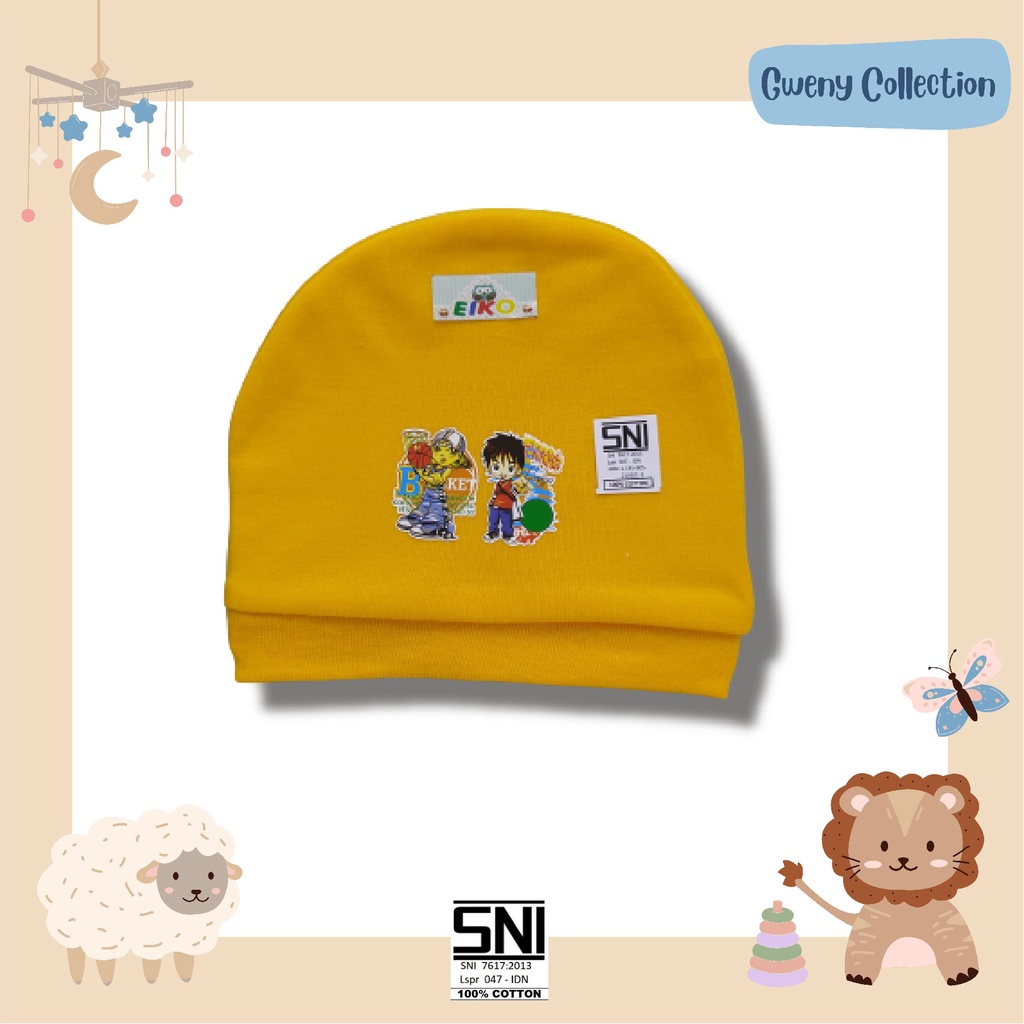 TOPI BAYI MURAH / TOPI BABY NEW BORN UNISEX / TOPI BAYI BARU LAHIR / TOPI KUPLUK LUCU