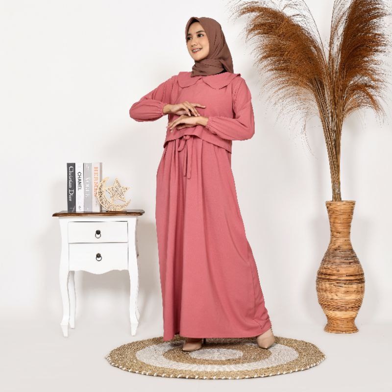 Gamis Trend Terbaru Sabina Zunaira Crinkle Premium Aiflow
