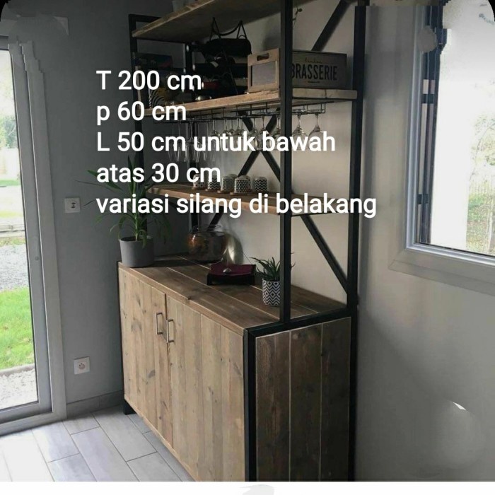 Rak Dapur Lemari Rak Dapur Industrial