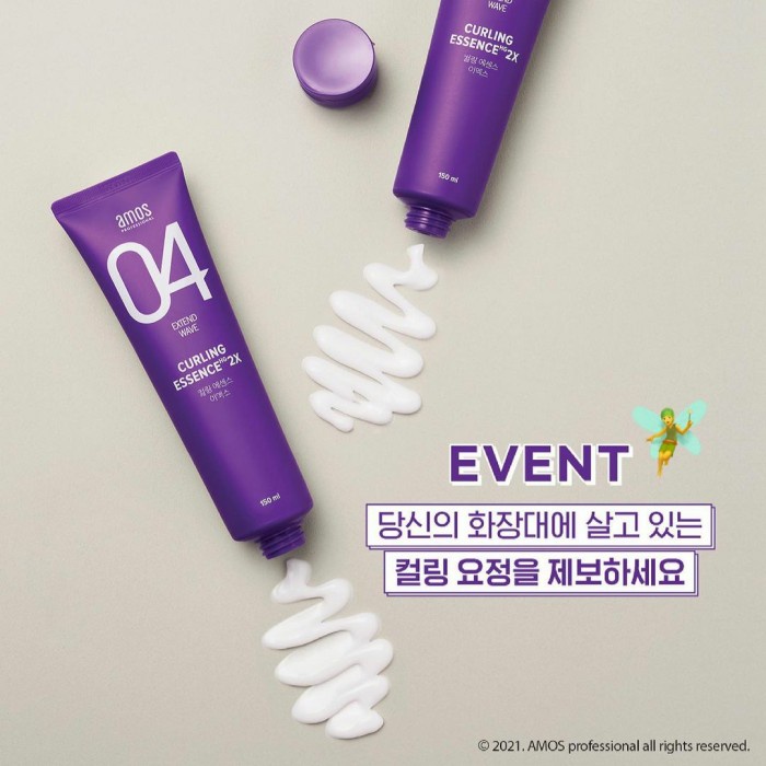 Best Seller Amos Professional Curling Essence 2X Bouncy Wafe 40Ml