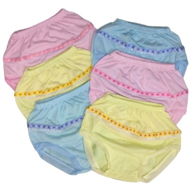 1Lusin Celana Dalam Bayi Anak Perempuan Motif Renda Depan