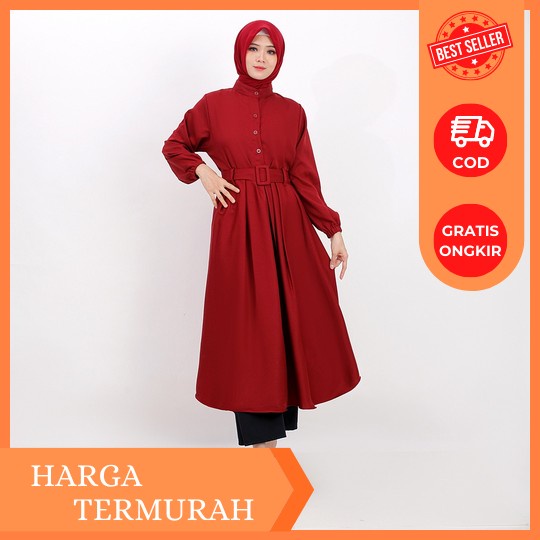 New Sale Haera Tunik Wanita Dewasa Terbaru 2023 Elegan Tunik Remaja Kekinian Viral Long Tunik Modern