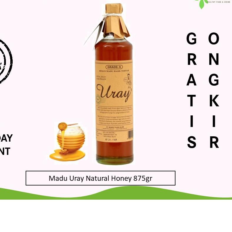 

➱ Uray - Raw Honey 875gr (640 ml) - Murni - Hutan - Asli Organik [BISA COD | SAMEDAY | INSTANT] ❀