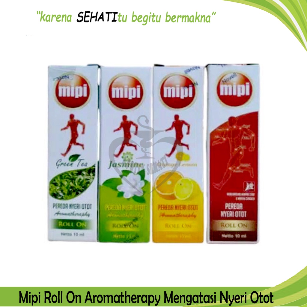 MIPI ROOL ON GREEN TEA 10ML OBAT GOSOK SAKIT KEPALA MASUK ANGIN