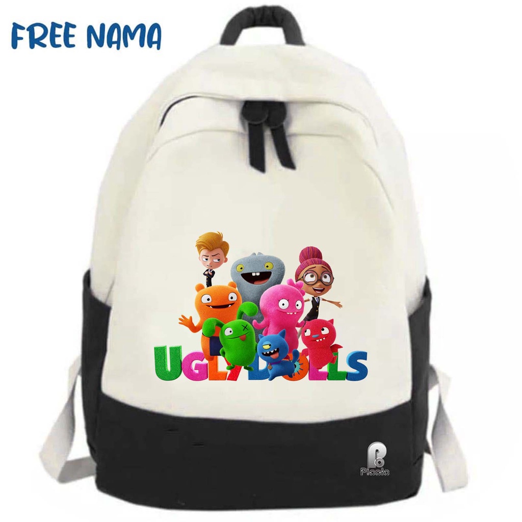 TAS RANSEL BACKPACK ANAK SEKOLAH MOTIF UGLY DOLLS UNISEX (FREE NAMA)