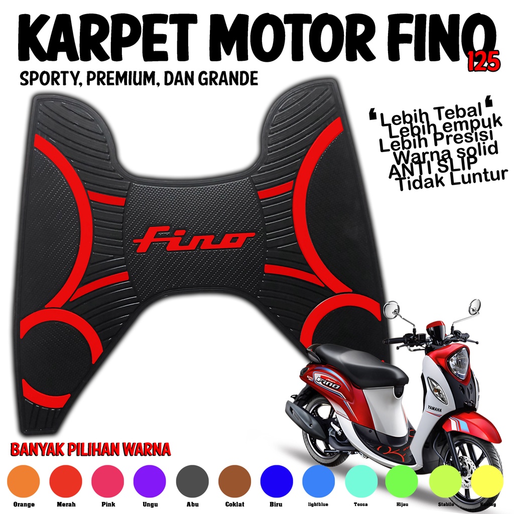 Karpet Motor Fino 125 Karpet Yamaha Fino Alas Kaki Fino Variasi Motor Yamaha Fino