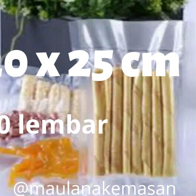 

Diskon ✅Plastik vakum vacuum bag 20x25 cm 50 lembar termurah berkualitas tebal 80 mikron