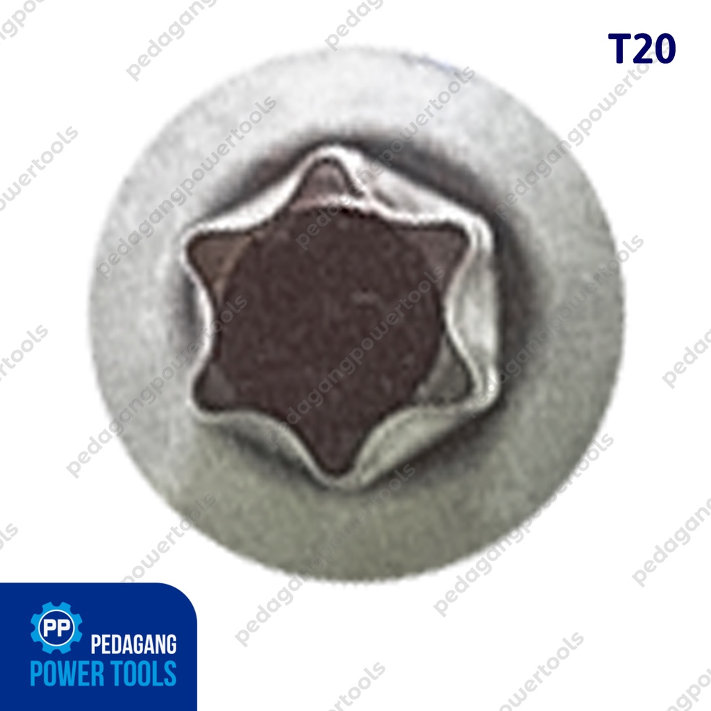 LIPPRO TT-T20 STAR BIT SOCKET 1/2&quot; INCH SHORT MATA SOK KUNCI L BINTANG