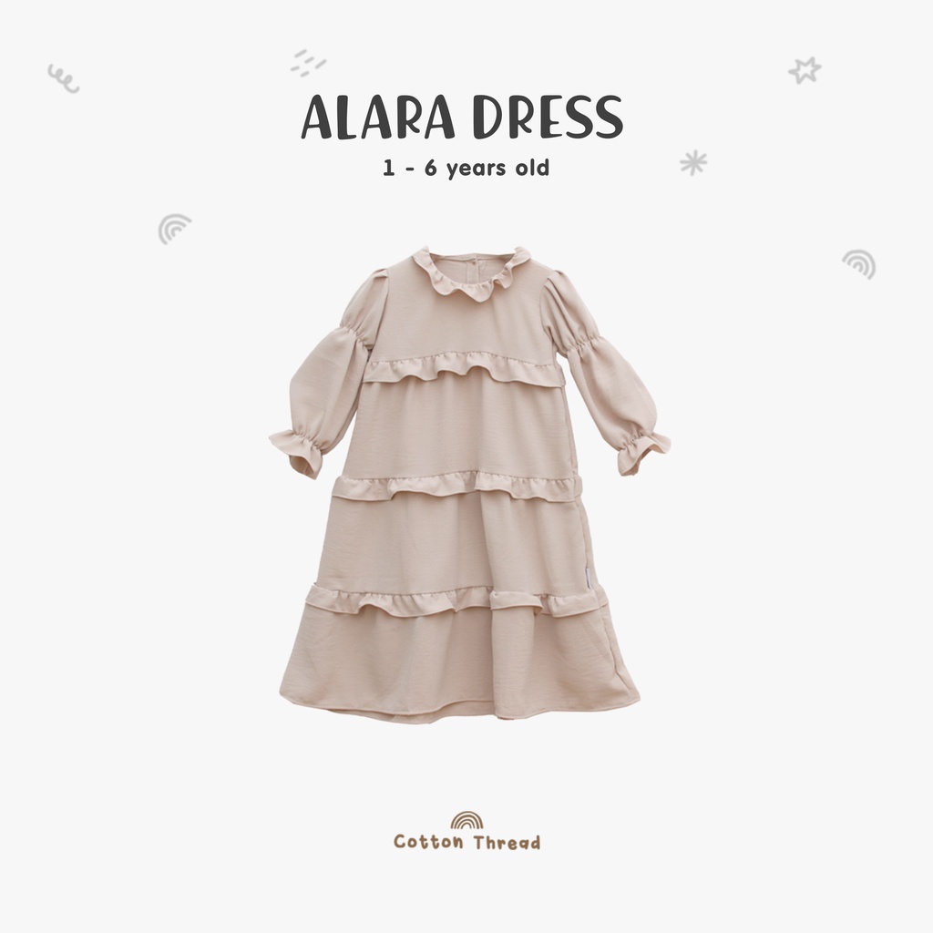 Alara Dress - Gamis Anak - Eid Collection - Cottonthread