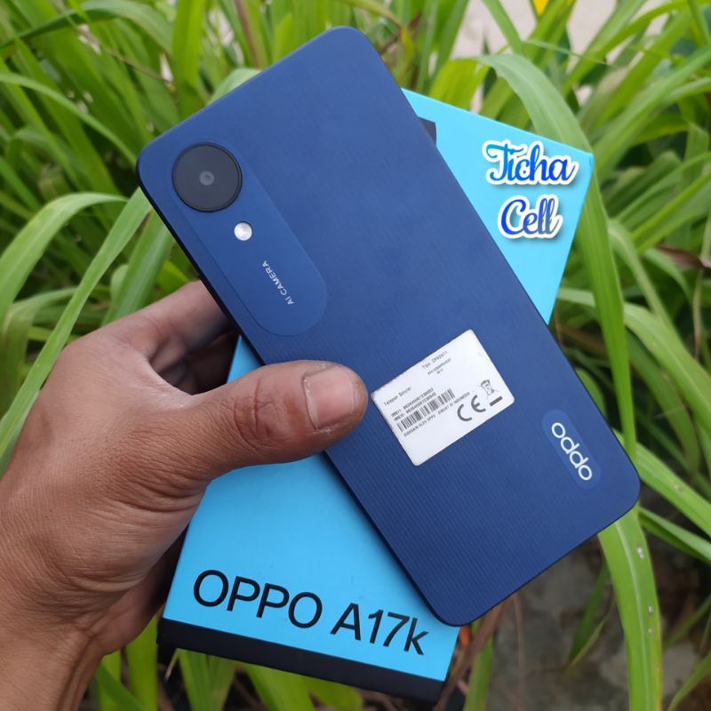 Hp Second Oppo A17k Blue Ram 3/64Gb Fullset