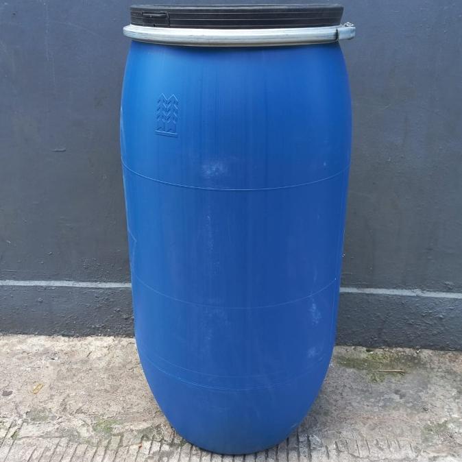 Drum plastik 150 liter pakai klem / drum fermentasi