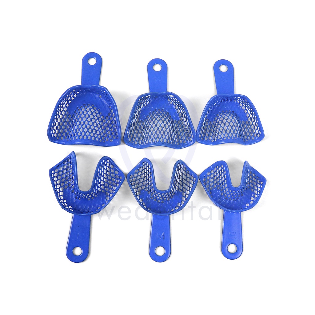 Sendok Cetak Dental Alginate Alginat IMPRESSION TRAY Hygedent Hexalgin Ukuran S M L