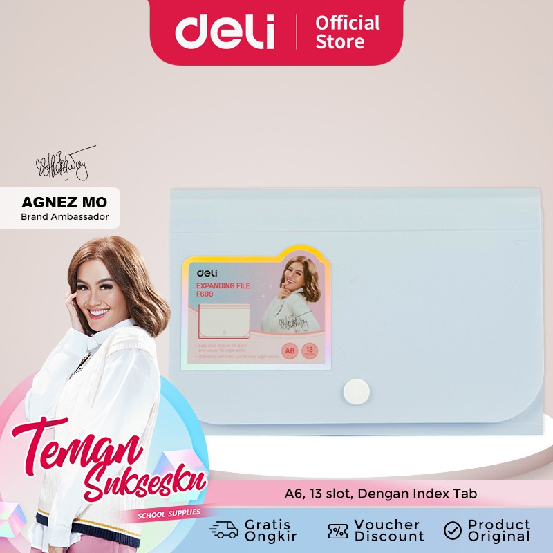 

Expanding File / Tas Dokumen / Map Harmonika A6 DELI X AGNEZ MO