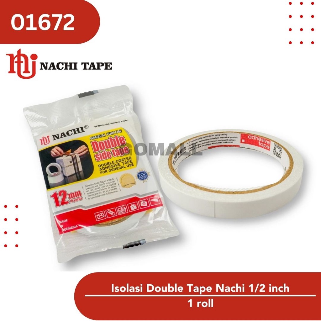 

Isolasi / Selotip Double Side Tape Nachi 1/2 Inch