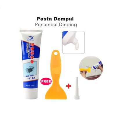COD VIRAL WALL MENDING OINTMENT krim memperbaiki dinding tahan air 250 gram Plamir Magic Wall Repair Cream Dempul Krim Amplas Penutup Lubang tembok Pasta Penambal TERMURAH